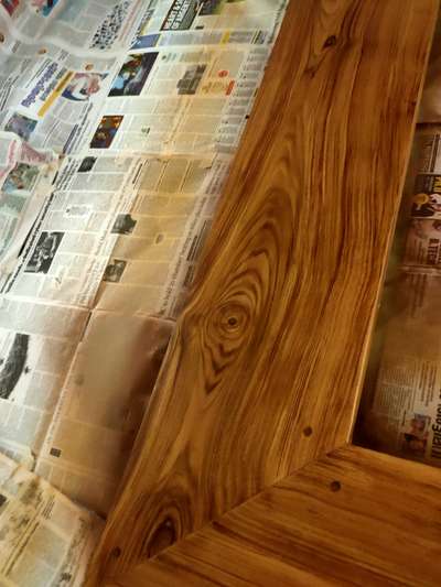 gypsum ceiling teak wood grains art