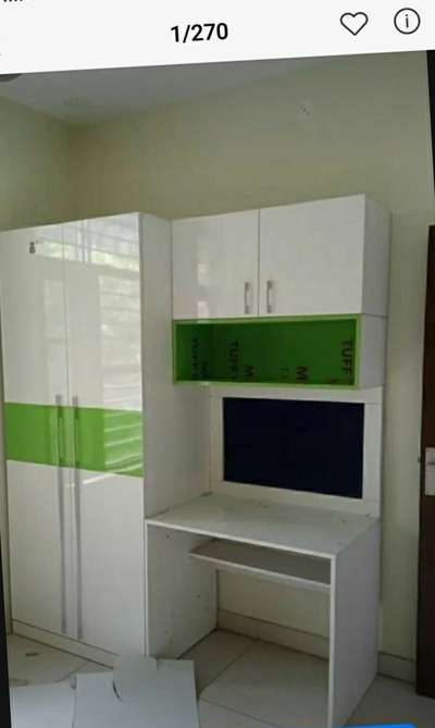 wardrobe with study table