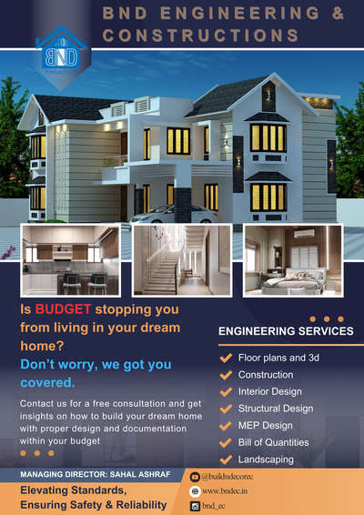 BND Engineering and constructions. Budget friendly procedure.

 #budget_home_simple_interi  #budgethomes  #budgetkitchen #pocket_friendly_packages #FloorPlans #3d #Structural_Drawing #InteriorDesign  #mepdrawings #billofquantities