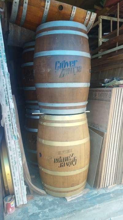 Re polishing work of wooden vine  barrels by viswabhanghi wood craft and hard ware ,peringhode
ph:8921799087 # grover zampa vine yards