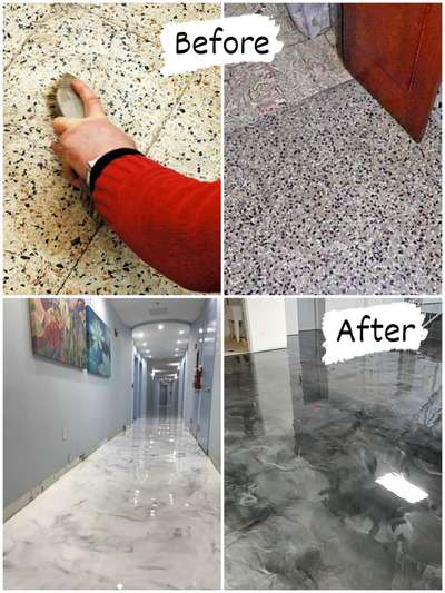 Are you bored with your old floor?
Now renovate your old floor without breaking it.
Install Italian Metallic Epoxy floor over old tiles, marble, or any other types of floor with 5  years of warranty.
✅joints free
✅anti bacterial
✅anti skid
✅easy to clean
✅ hygiene
✅eco friendly
✅ high gloss
✅more durable than tiles, marble
✅we provide our services pan india
Whatsapp +917070584585