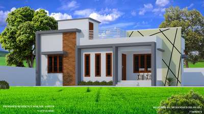 #exteriordesigns #exterior3D #modernhouses #modernarchitect #modernhousedesigns #SingleFloorHouse #FlatRoofHouse 
3BHK 975.32Sq.ft