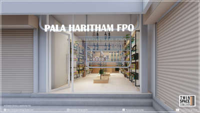 Introducing the fresh and modern interiors of Pala Haritham FPO! ✨🌱❤️ 

 ##PalaHarithamFPO #ShopInterior #RetailDesign #InteriorDesignKerala #Pala #FPO #ModernInterior #ShopDesign #KeralaBusiness #TwinSpaceDesignStudio #InteriorVibes #CommercialDesign