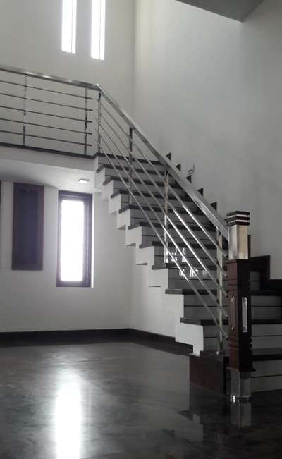 Steel stair handrail simple model