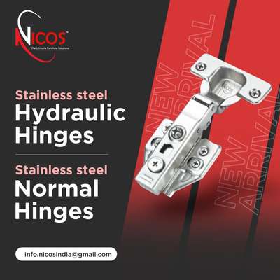 Stainless Steel Auto Hinges, Hydraulic Hinges, Normal Hinges,  #nicos #autohinges #KitchenCabinet #cabinetsremodeling #Cabinet