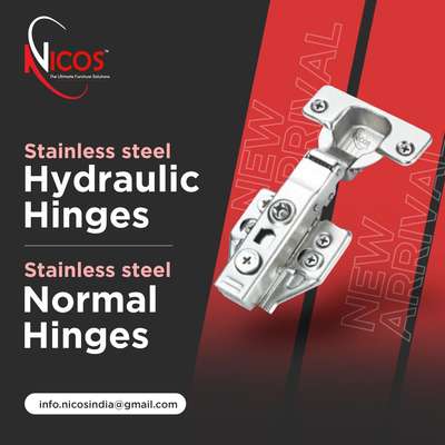 Stainless Steel Auto Hinges, Hydraulic Hinges, Normal Hinges,  #nicos #autohinges #KitchenCabinet #cabinetsremodeling #Cabinet