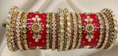 NEW FANCY RAJPUTI BANGLES
Name: NEW FANCY RAJPUTI BANGLES
Base Metal: Plastic
Plating: No Plating
Stone Type: Kundan
Sizing: Non-Adjustable
Type: Chooda
Net Quantity (N): 2
Sizes:2.4, 2.6, 2.8
Country of Origin: India