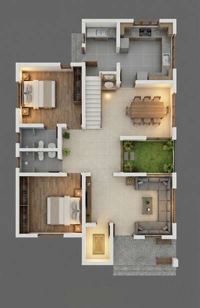 1220 Sqft Floor Plan