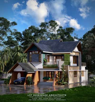 Tropical style type residence...
Exterior design work of residence 
.
.
Type: residential 
Client: Ravi
Place: Pala
Area: 1850sqft
.
.
#homedesign #homedecor #interiordesign #design #home #interior #architecture #decor #homesweethome #interiors #decoration #furniture #interiordesigner #homedecoration #interiordecor #luxury #art #interiorstyling #homestyle #livingroom #inspiration #designer #handmade #homeinspiration #homeinspo #house #realestate #kitchendesign #style #homeinteriordesigncompany
