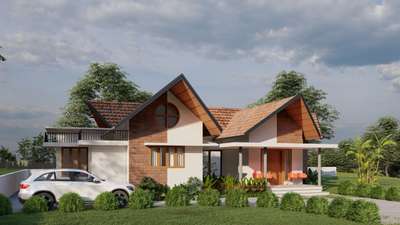 House project at kakkattil Calicut, 1850 sqft plan ,
3 bed room #kitchan,living #L shape sit out #MixedRoofHouse  #KitchenCabinet