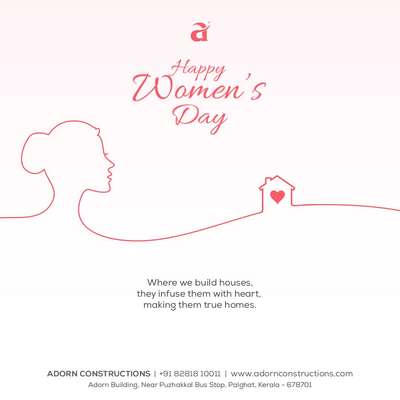 Where we build houses, they infuse them with heart, making them true homes. Happy Women's Day!

Adorn Constructions. Every brick is laid with Tradition.

Adorn Constructions
Contact us at +91 82818 10011
Web : www.adornconstructions.com
 
#adornconstructions #construction #plan  #builders #home #housedesign #interiordecor #architect #architechturedesign #structuraldesign #InteriorDesign #residential #residentialproperty #residentialconstruction #residentialarchitecture #constructioncompany #kerala