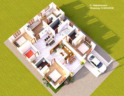 Proposed 3d cutout plan
#3d #1500sqft #3bhk #cutoutplan #FloorPlan #3BHKPlans #interiordesign