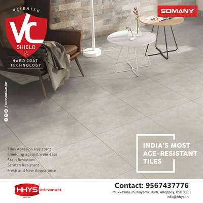 ✅ SOMANY VC Shield Tiles

Somany's patented Veil Craft Technology protects tile from abrasion, scratches, and stains, ensuring eternal elegance. It can withstand up to 50,000 revolutions, making it almost abrasion proof and India's most durable tile.

Visit our HHYS Inframart showroom in Kayamkulam for more details.

𝖧𝖧𝖸𝖲 𝖨𝗇𝖿𝗋𝖺𝗆𝖺𝗋𝗍
𝖬𝗎𝗄𝗄𝖺𝗏𝖺𝗅𝖺 𝖩𝗇 , 𝖪𝖺𝗒𝖺𝗆𝗄𝗎𝗅𝖺𝗆
𝖠𝗅𝖾𝗉𝗉𝖾𝗒 - 690502

Call us for more Details :
+91 95674 37776.

✉️ info@hhys.in

🌐 https://hhys.in/

✔️ Whatsapp Now : https://wa.me/+919567437776

#hhys #hhysinframart #buildingmaterials #somany #somanytiles