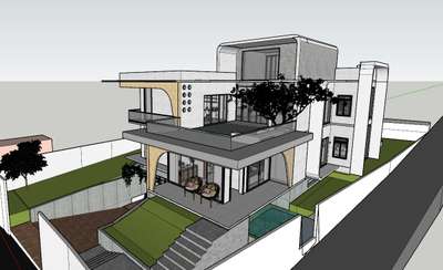 Conceptual form done for 7000 sqft residence at Trivandrum
#contemporarydesign #residencedesign #levels #toughenedglass #interiors #luxuryresidence