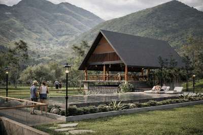 A tropical retreat nestled in the foothills of Mahendragiri hills, Nagercoil.

Designed to dissolve into the landscape,  the resort embraces layered roofs, shaded verandahs, and open corridors that frame the hills beyond.
.
.
.
.


 #keralastyle  #keralahomedesignz #tropicalhouse #budgethotel #resort #Architectural&Interior  #HouseConstruction