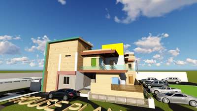 80x100 
8000 sqft Residential vill 

#ElevationHome #ElevationDesign #luxury Home 
contact Us for High quality Home designing