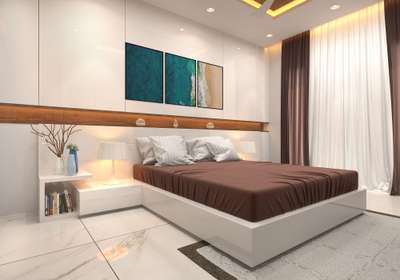 MINIMALIST WHITE BEDROOM - 01