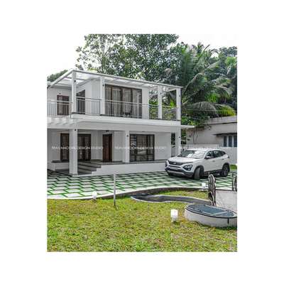 #ContemporaryDesigns #ContemporaryHouse #LandscapeGarden #boxtypeelevation #changanassery