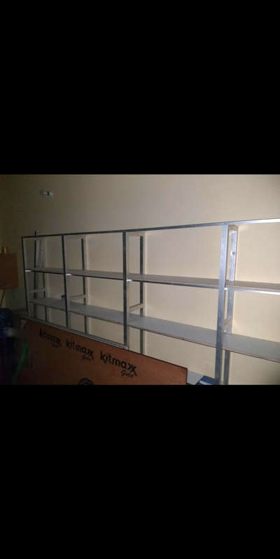 aluminium rack made for general store , garment store & chemist Shop