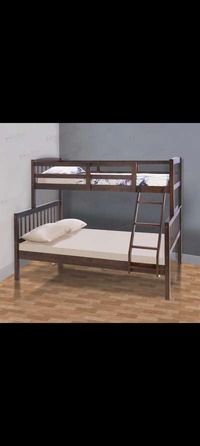 kids bed dual floor used pure pine wood with bed sheet and pillows  # # # # #