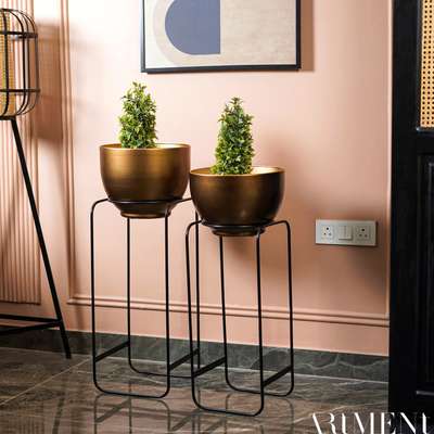 "Bring luxury and sustainability together in perfect harmony with golden height floor planter"

#plates
#planters
#planterdecor
#decor
#homedecor
#product
#srt
#theartment #decorshopping
