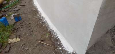 #WaterProofings  #WaterProofing , Damp proof protection against capillary raising using MAPEI Planiseal 88 white
