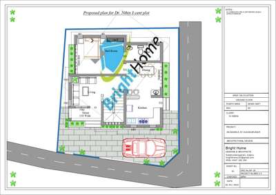 # 3 cent plot house plan..
as per vasthu.. # #