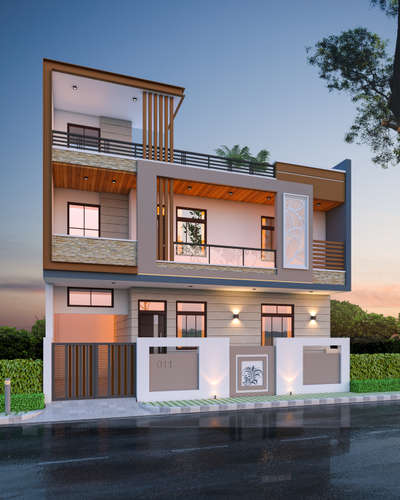 G+1 Front elevation
 #exteriorhomedecor  #BalconyDecors  #ElevationDesign  #architecturedesigns  #3dsmax3dplan  #vrayrender  #jaipurtourism  #evershinehomesvaishali