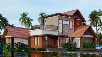 Project PRERNA

One key detail of Project Prerna is its high-pitched roof with wide overhangs. This design helps to quickly drain heavy rainwater and provides shade to protect the walls and windows from direct sunlight. Additionally, large windows, ventilation panels, and open floor plans allow natural airflow, reducing heat inside the house and making it comfortable without relying heavily on air conditioning.

#traditionalhouse #keralahousedesign #3ddesign #housesofinstagram #home_design  #keralahomedesignz  #keralahomeconcepts