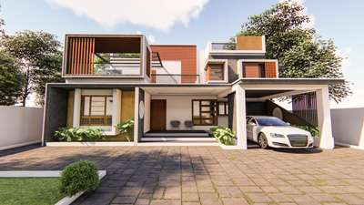 Mr.Sarun Residence Design  
 # contemporary
# 2700 sq.ft 
# 4bhk