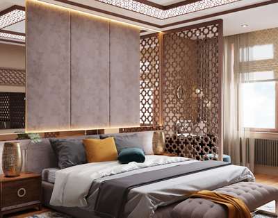 Luxury bedroom 3D design