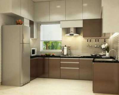 *modular kitchen *
in hdhmr board with soft close fitting with tandem drawer