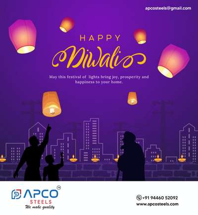 Just as Lord Ram’s return lit up Ayodhya with joy, this Diwali, let every spark ignite a brighter and prosperous tomorrow for us all.

We wish you and your loved ones a very Happy Diwali! 🪔

#apcosteels  #HappyDiwali #Diwali2024