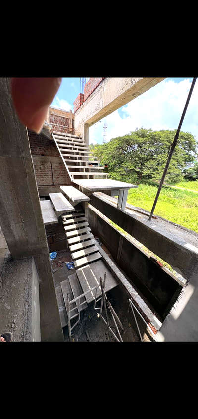 residence project ongoing #SteelStaircase  #doubble height