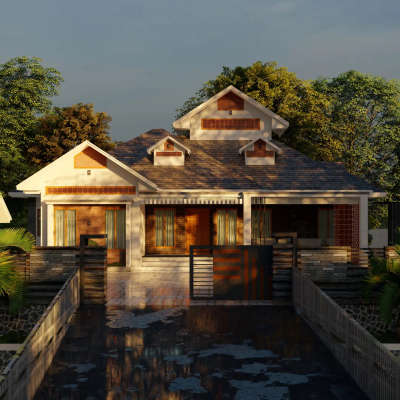 Proposed Residence for Mt.Jostin & Family at Karuvanchal. 5bhk 2380 Sq.Ft Home#planart #RoofingDesigns
