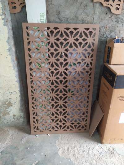 Mdf jali partition for celling work cnc cutting