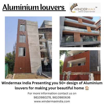 Aluminum louvers
at just 270 per sqft
. 
.
Get a classic look for your exterior
.
. 
#aluminium #aluminium louvers #exterior #exteriorelevation #elevation #modernexterior #exteriordesigner #louvers #modernelevation 
. 
. 
Stay connected for more information
. 
. 
www.windermaxindia.com
info@windermaxindia.com
Or call us on 9810980278, 9810980636