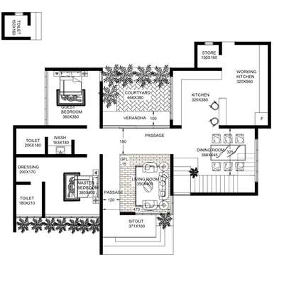 Residential ground floor plan for more details contact  #Architectural&Interior  #5centPlot  #2DPlans  #3dsmax3dplan