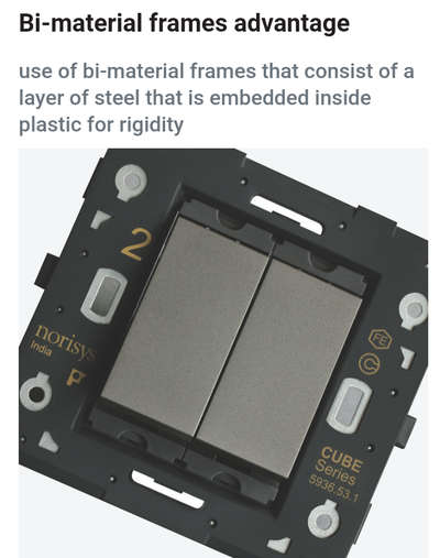 Bi material frame by norisys