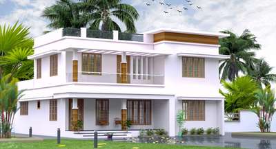 #ContemporaryHouse  #2500sqftHouse  #4BHKPlans #thrissur  #mala