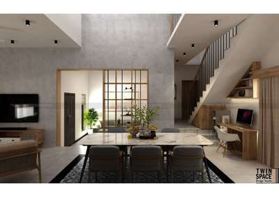 Elegant dining spaces paired with a stunning staircase. 🏠 Redefining the heart of the home❤️

#DiningRoomDesign

#StaircaseDesign

#ModernInteriors

#InteriorInspiration

#HomeGoals

#DiningAreaDecor

#ArchitecturalDetails

#KoloApp

#KoloIndia

#InteriorDesignIndia

#KeralaHomes

#LuxuryLiving