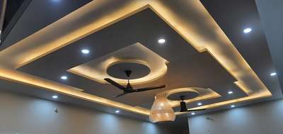 LOBBY CIELING DESIGN [WITH KOFF LIGHTD AND SMALL JHOOMAR]