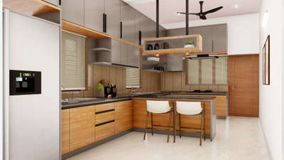 Kitchen interior for Mr.Faheem @calicut
#modern 
#architecturedesigns 
#WoodenKitchen