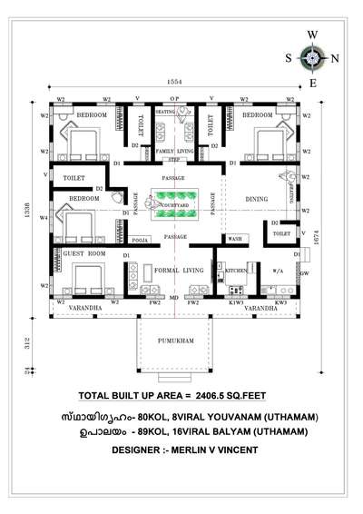 #EastFacingPlan #vasthuhomeplan #4BHKPlans #SingleFloorHouse  #2400sq  #TraditionalHouse #ContemporaryHouse #2DPlans #vasthuconsulting #vasthushasthra #vasthuthrissur #vasthu #vasthuhomes #KeralaStyleHouse #autocad2d