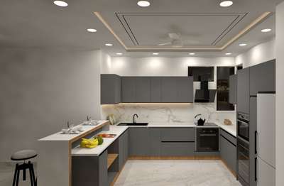 #Best_designers  #bestkitchen  #LUXURY_INTERIOR  #KitchenIdeas  #ushapekitchen