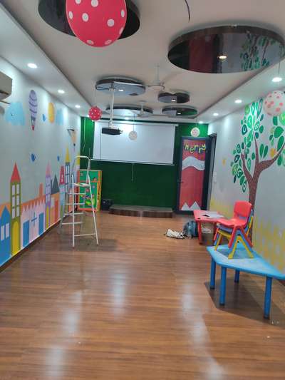 play way school installing projector