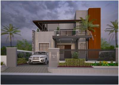 Morden Exterior Design #ProposedResidentialProject #ElevationHome  #ElevationDesign  #residence3d