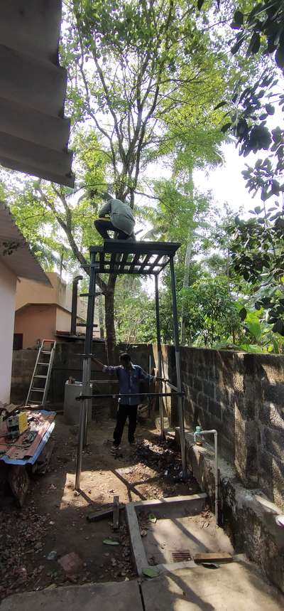 3 meter height , 1 tone capacity water tank stand with cleaning / installation platform and simple leg lader ... നിങ്ങളുടെ വെൽഡിങ് ആവിശ്യങ്ങൾക് ഞങ്ങൾ ഉണ്ട് 😇  # #WaterTank #Plumbing #1tone  #weldingandfabricator  #more