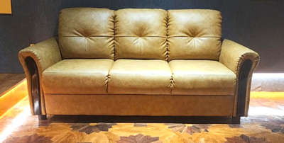 Three seater artificial leatherd sofa with comfortable seating experience.....
 #NEW_SOFA #LeatherSofa #sofaset #sofadesign #sofasetdesign #LivingRoomSofa #SleeperSofa #LUXURY_SOFA #Sofas #Sofa_