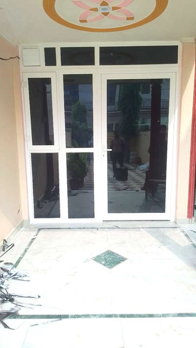 upvc door with fixed windows  #upvccasementwindow  #upvcdoors